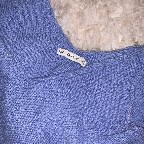 ZARA Baby Blue Knit Top🤍 - Picture 3 of 4